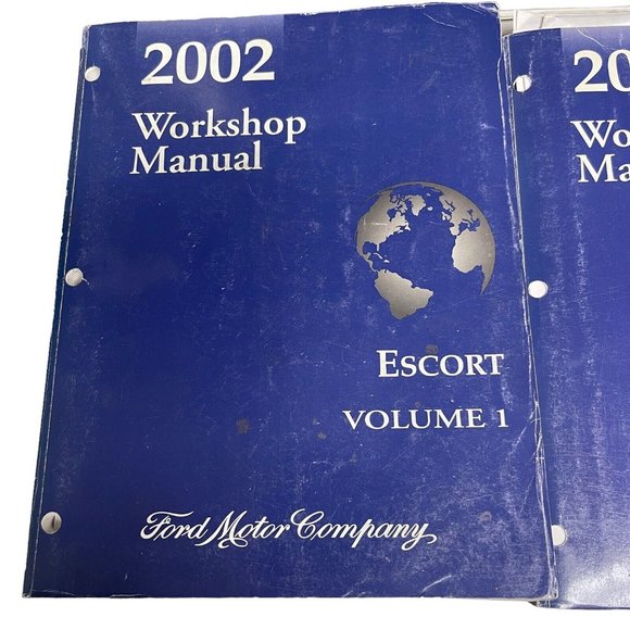 2002 FORD ESCORT WorkShop Manual Vol 1 Vol 2 Wiring Diagram Book Set Paperback - Picture 3 of 8